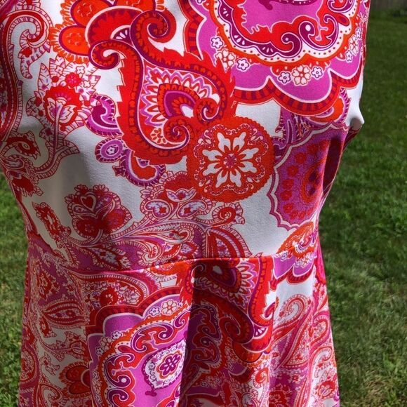 Jude Connally paisley print dress w/ pockets - Picture 2 of 7